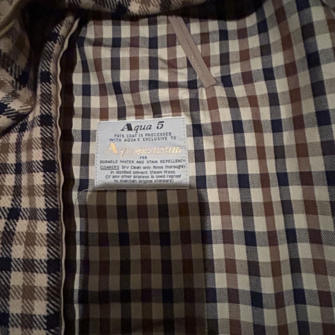 AQUA SCUTUM(アクアスキュータム)の訳あり　Aquascutum ヴィンテージ メンズトレンチコート ライナー付 メンズのジャケット/アウター(ステンカラーコート)の商品写真
