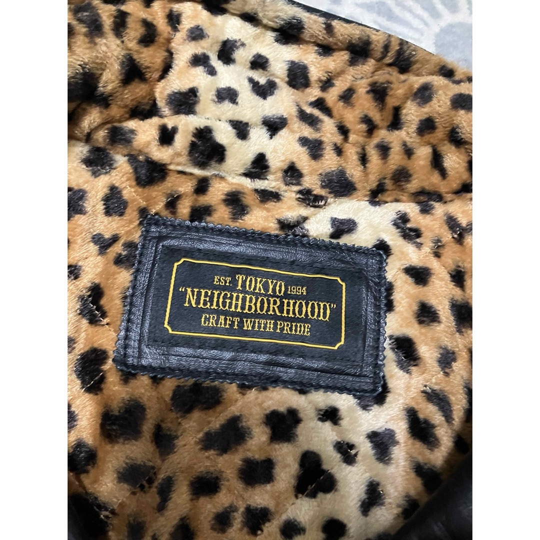 neighborhood high&low レオパード ダブルライダース M neighborhood high&low レオパード ダブルライダース M