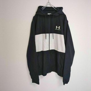 アンダーアーマー(UNDER ARMOUR)のアンダーアーマー ナイロンジャケット ワンポイント スポーツ 黒 白(ナイロンジャケット)