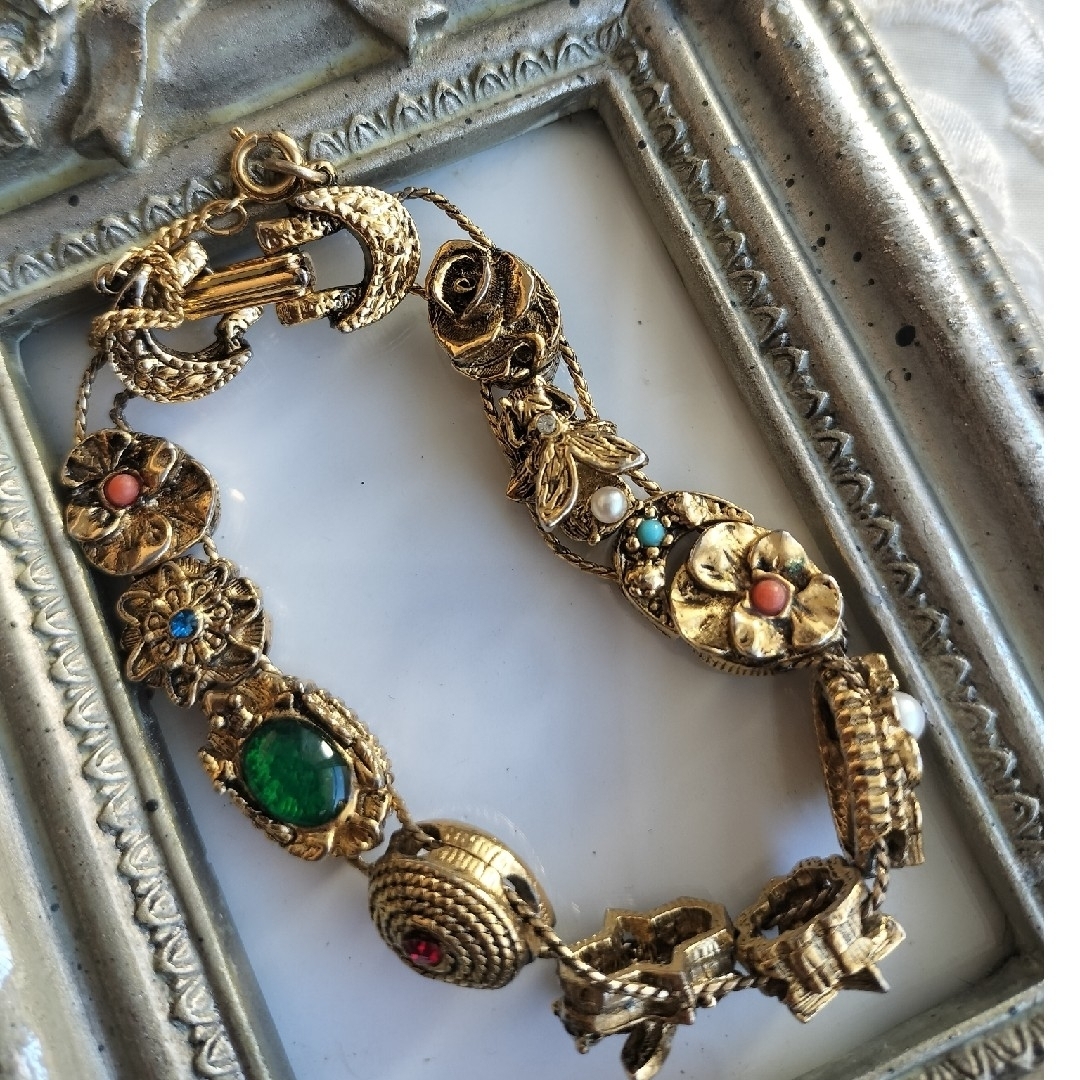 Goldette ゴールデット スライドチャームブレスレット USA Goldette ゴールデット スライドチャームブレスレット USA
