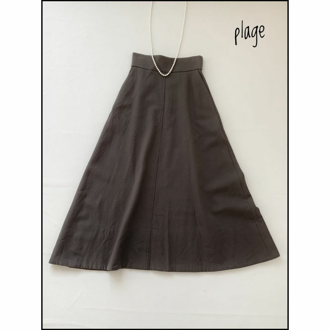 Plage - 【美品】plage 履くだけで綺麗見え！フレアスカート　可愛い　ウール　万能