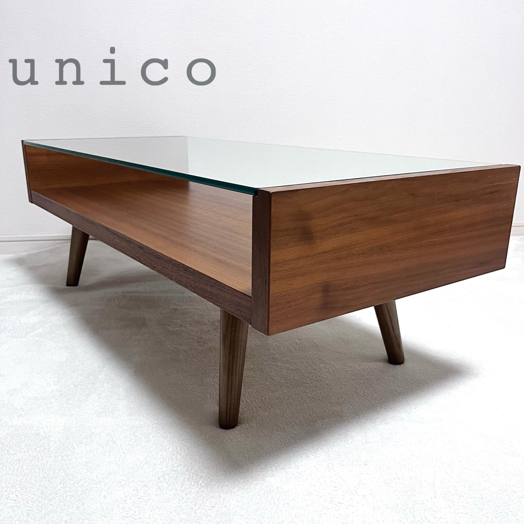 廃盤】unico センターテーブル コーヒーテーブル ウォールナット 廃盤】unico センターテーブル コーヒーテーブル ウォールナット