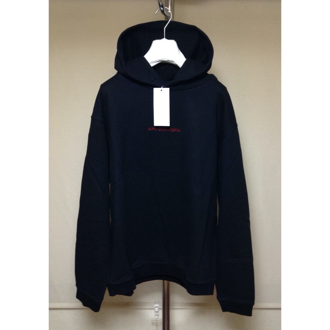 Maison Margiela（旧Maison Martin Margiela） - 新品 48 メゾンマルジェラ 21ss 反転ロゴ パーカー 黒赤 17351