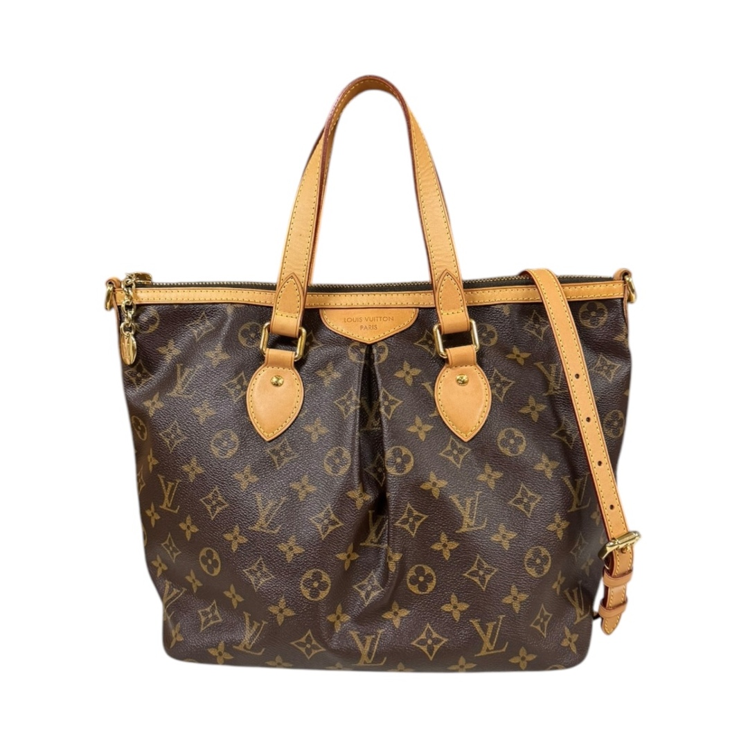 LOUIS VUITTON - ルイヴィトン パレルモPM モノグラム ショルダーバッグ モノグラムキャンバス M40145 ブラウン レディース LOUIS VUITTON  中古