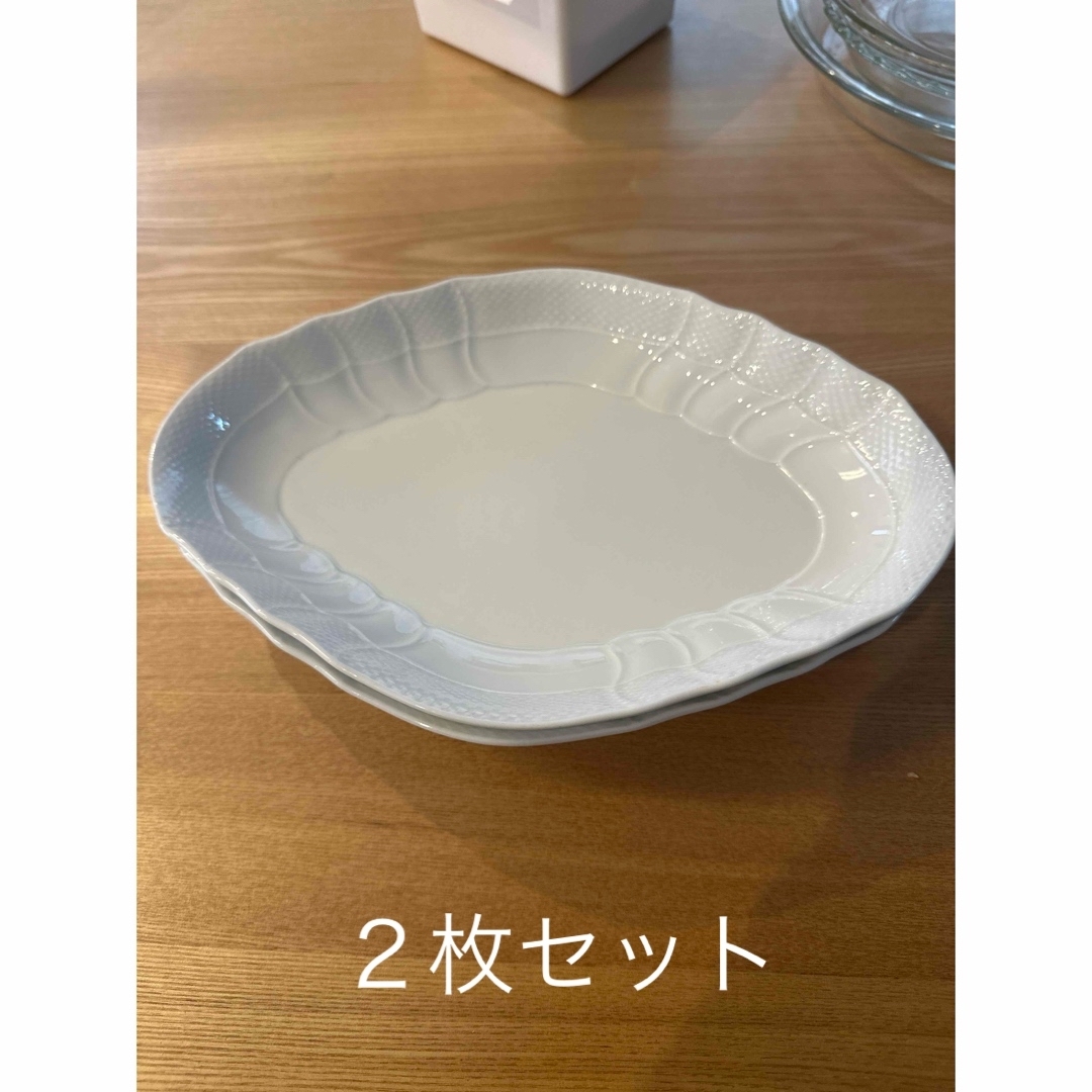 リチャードジノリ ベッキオホワイトひし形ディッシュ2枚セット リチャードジノリ ベッキオホワイトひし形ディッシュ2枚セット