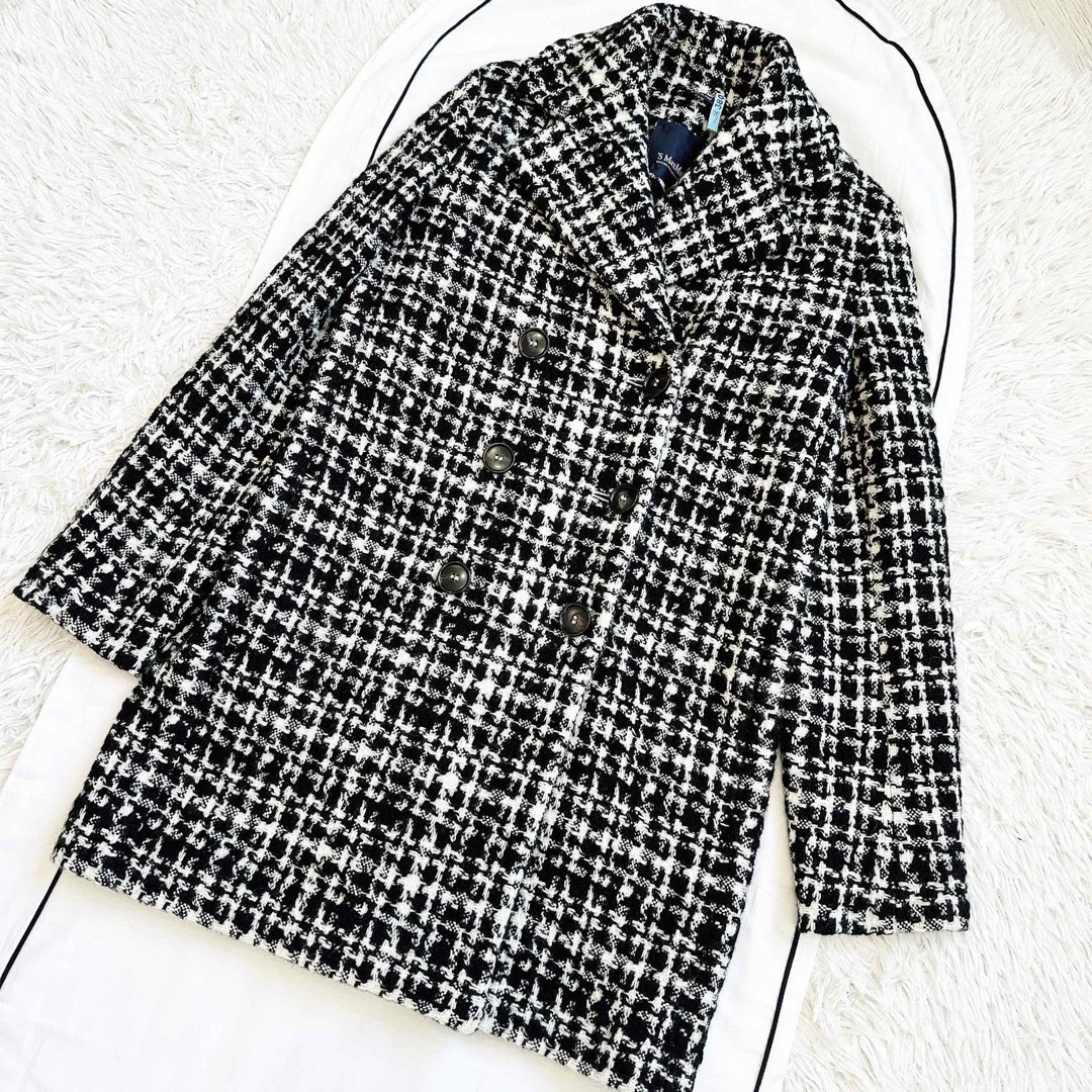 S Max Mara - S MAXMARA マックスマーラ ツイード ウール コート S Max Mara - S MAXMARA マックスマーラ ツイード ウール コート