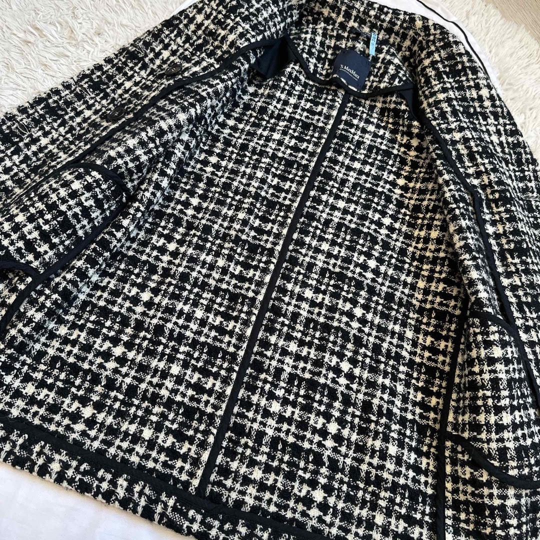 S Max Mara - S MAXMARA マックスマーラ ツイード ウール コート S Max Mara - S MAXMARA マックスマーラ ツイード ウール コート