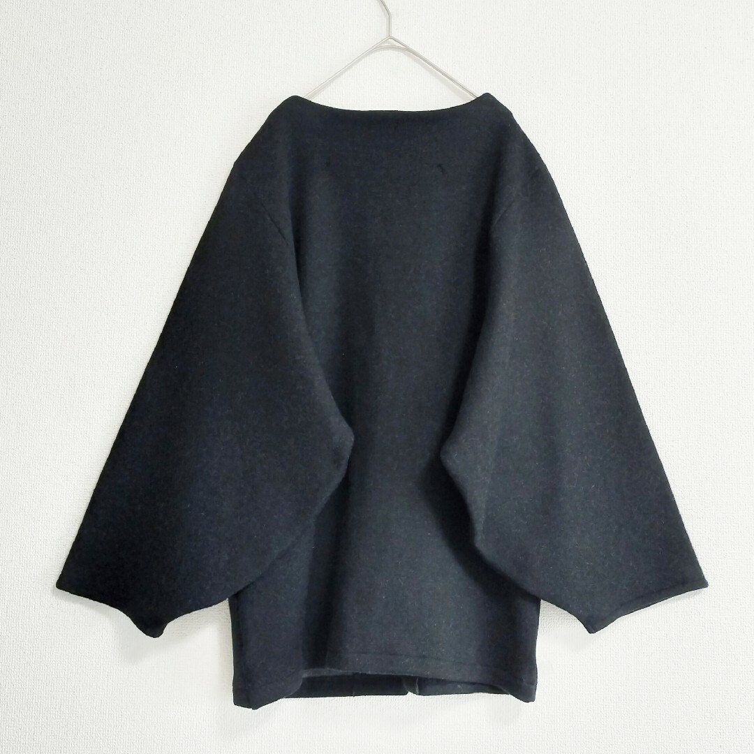 美品 SOU・SOU 接結阿弥 薙刀伯爵羽織 濡羽色 ぬればいろ 黒 ソウソウ 美品 SOU・SOU 接結阿弥 薙刀伯爵羽織 濡羽色 ぬればいろ 黒