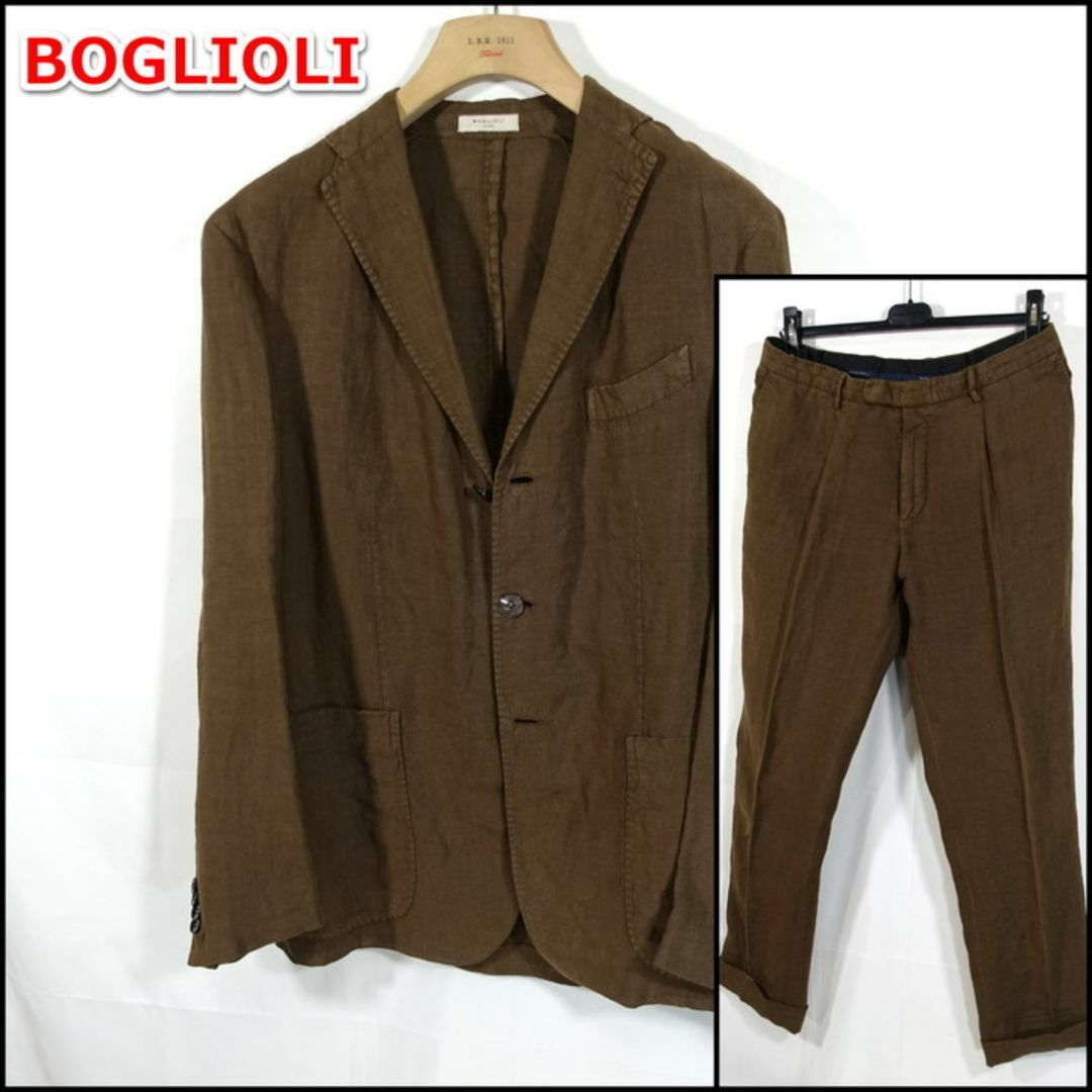 定番】ボリオリ 春夏 リネンスーツ K.JACKET BOGLIOLI 定番】ボリオリ 春夏 リネンスーツ K.JACKET BOGLIOLI