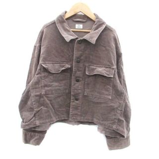 セポ(CEPO)のセポ コーデユロイジャケット ワークジャケット ミドル丈 M ダークブラウン(ブルゾン)