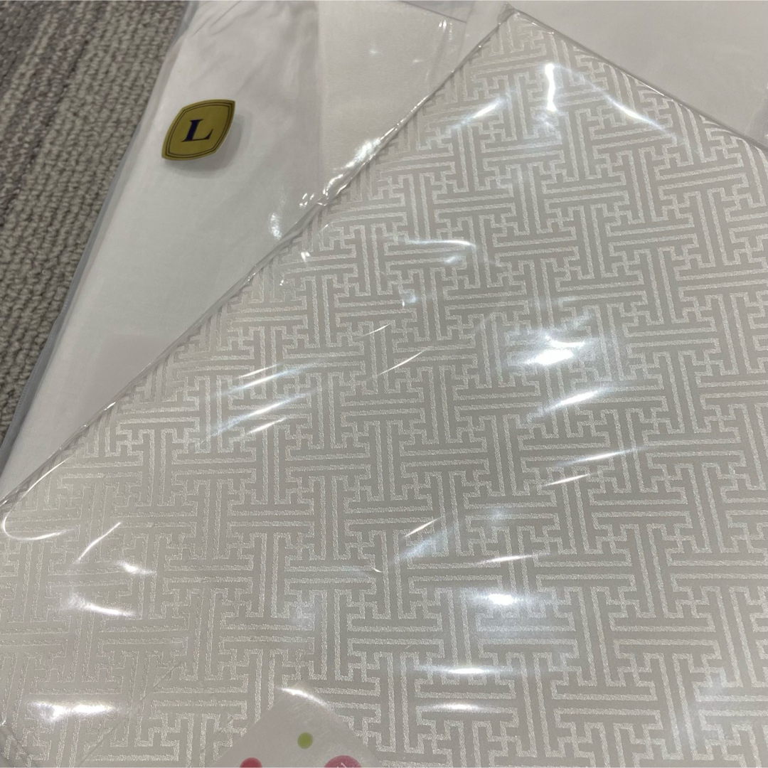 替袖付き】衿秀 き楽っく長襦袢 袷用 Lサイズ/替袖【紗綾形】 替袖付き】衿秀 き楽っく長襦袢 袷用 Lサイズ/替袖【紗綾形】