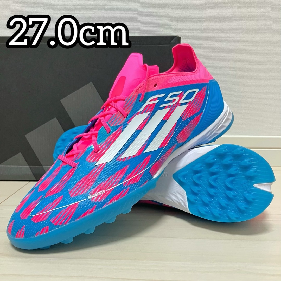  特価ブログのポータルサイト F50 アディダス adidas PRO 水色 ピンク 27.0cm TF プロ シューズ