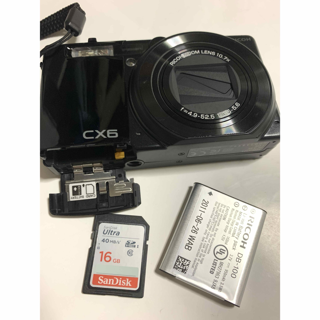 RICOHリコー CX6 コンパクトデジカメ ジャンク品 RICOHリコー CX6 コンパクトデジカメ ジャンク品