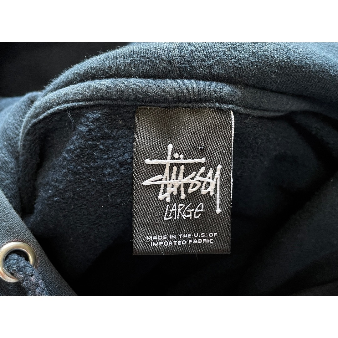 STUSSY - USA製 STUSSY ステューシー パーカー L ネイビーの通販 STUSSY - USA製 STUSSY ステューシー パーカー L ネイビーの通販