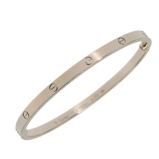 カルティエ(Cartier)のカルティエ CARTIER ラブブレス スモール ブレスレット K18WG #17 中古 新入荷 CA0466(ブレスレット/バングル)