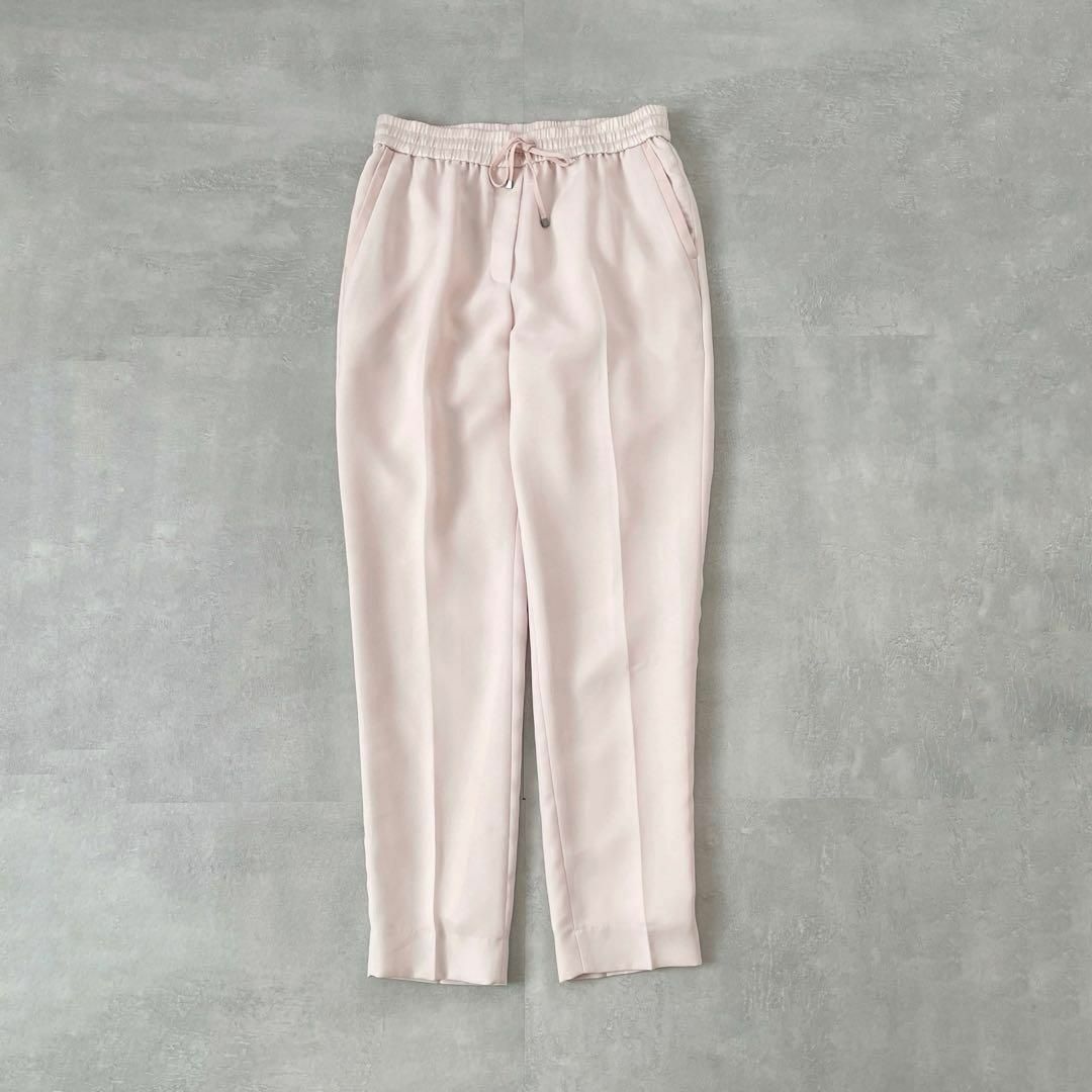 ICB FluidBackSatin ドロストパンツ ピンク.