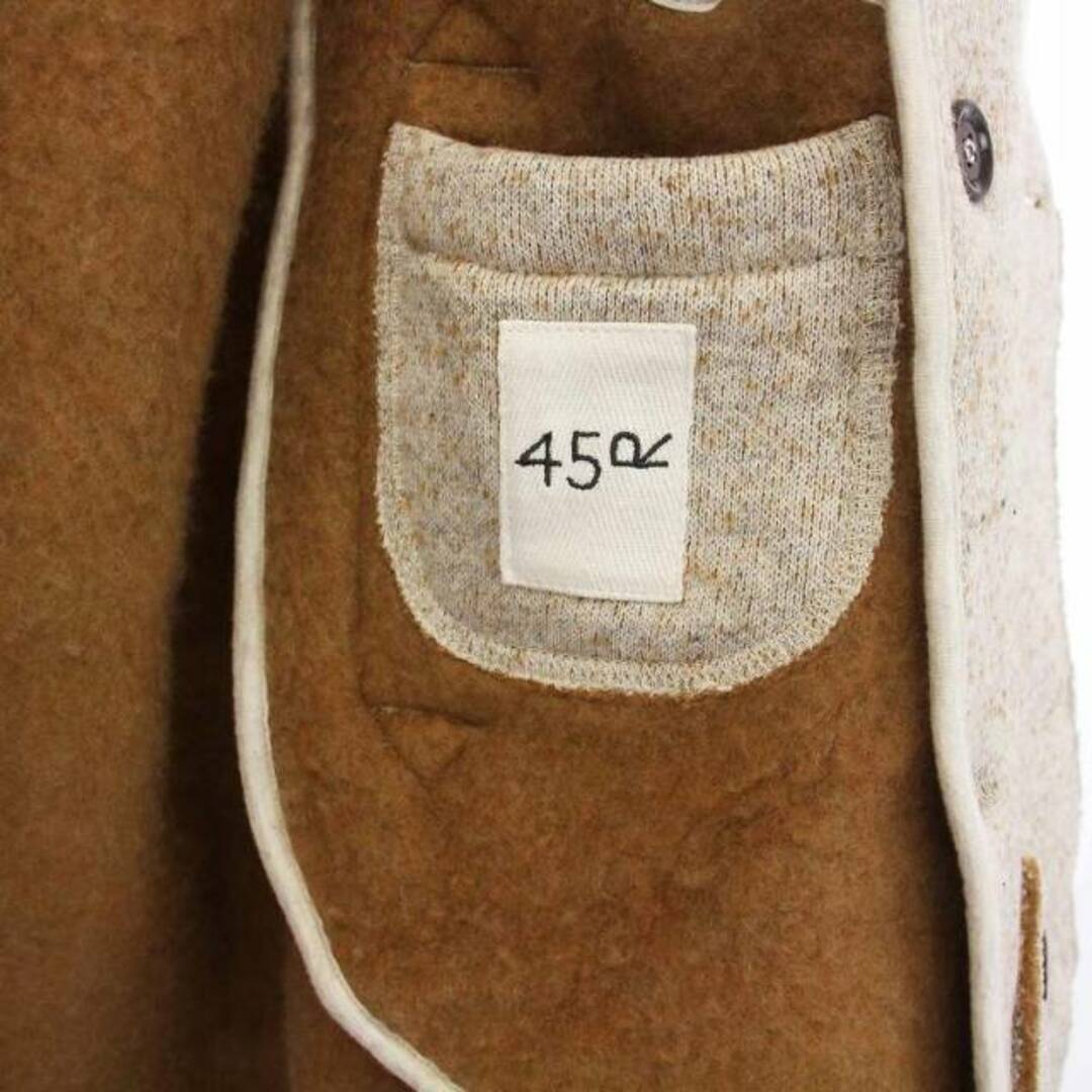 【極美品】45R エスキモー 裏毛 908 ピーコート ウール 45R エスキモー裏毛の908Pコート ダブル ウール 大きいサイズ