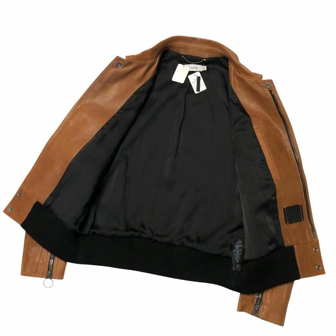 ☆定価176000円☆コーチ レザージャケット シングル ブラウン 48 ☆定価176000円☆コーチ レザージャケット シングル ブラウン 48