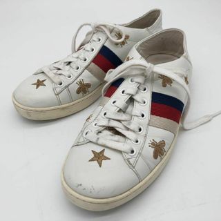 GUCCI - グッチ GGエンボス スニーカー レザー #38 25cm GUCCI - グッチ GGエンボス スニーカー レザー #38 25cm