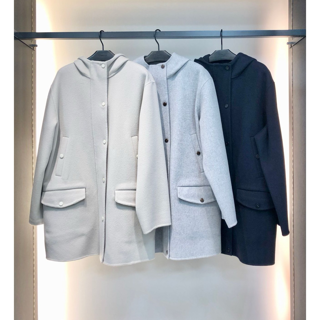 Theory - 新品 theory 23AW ダブルフェイス フード付きコート