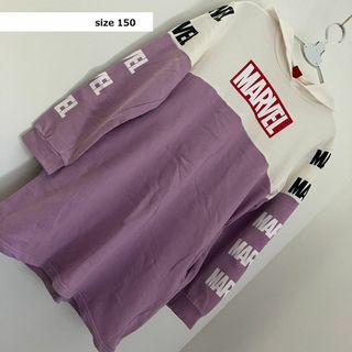 マーベル(MARVEL)の【値下げ中!】キッズパーカースウェットワンピース　サイズ150(ワンピース)