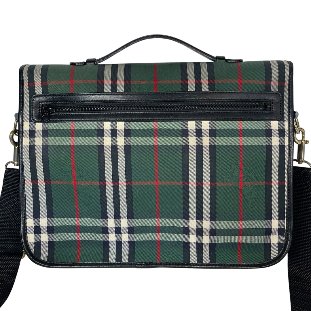BURBERRY バーバリー ショルダーバッグ ノバチェック グリーン BURBERRY バーバリー ショルダーバッグ ノバチェック グリーン