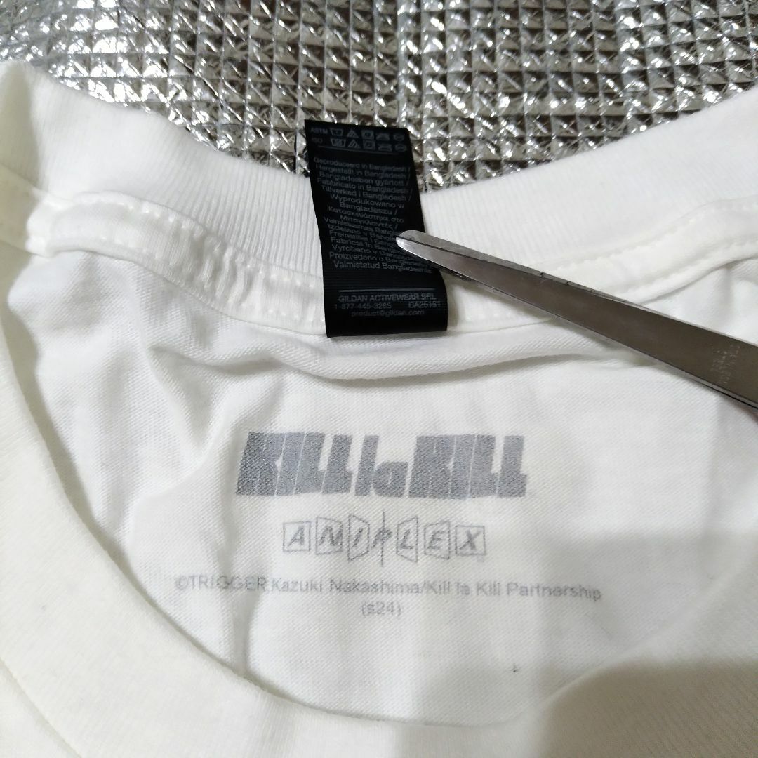キルラキル Tシャツ XL 白 鬼龍院皐月 アニメ kill la kill * T キルラキル Tシャツ XL 白 鬼龍院皐月 アニメ kill la kill * T