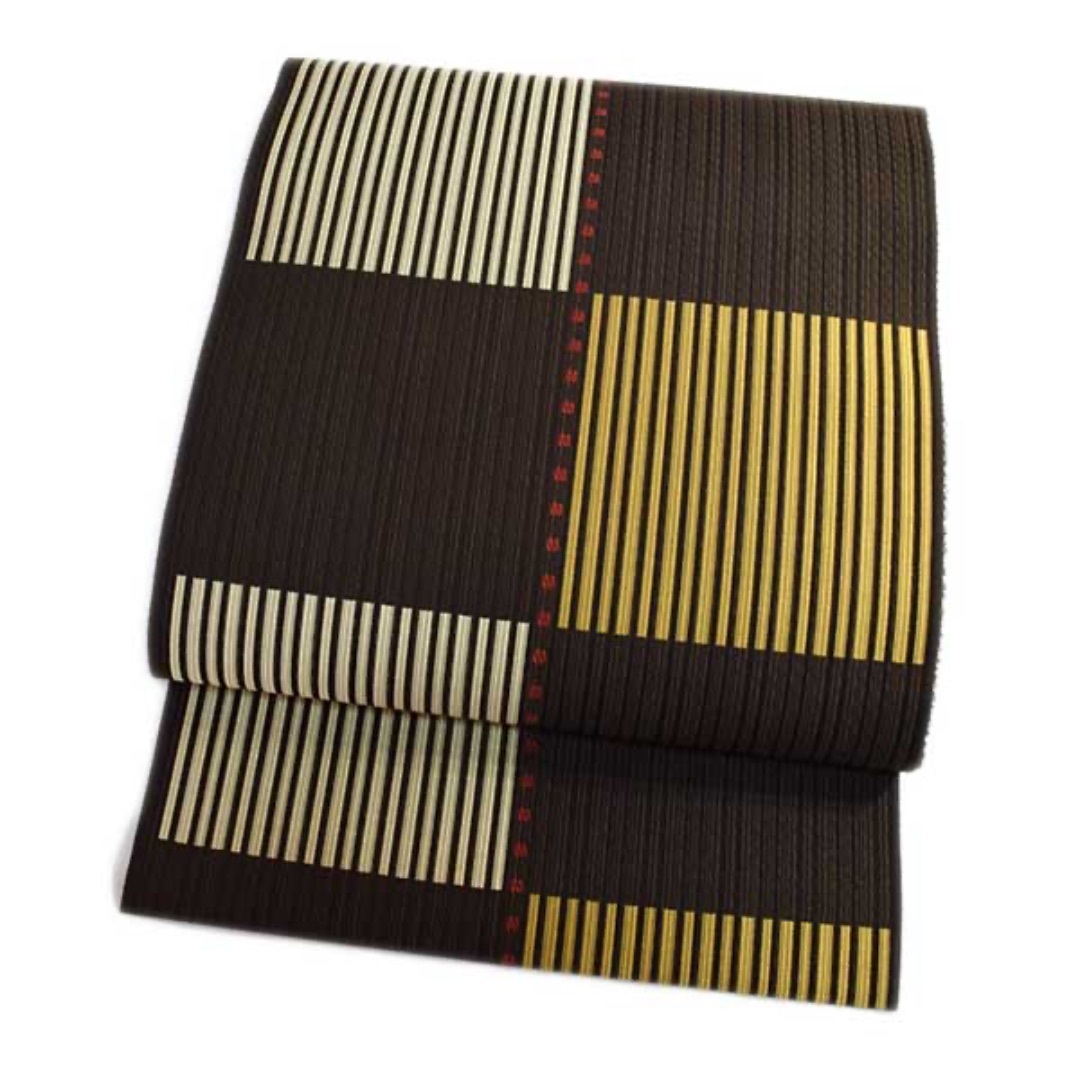 na_2306 博多織 八寸 なごや帯 仕立て上り品 新品 ㈱協和織謹製 黒地 na_2306 博多織 八寸 なごや帯 仕立て上り品 新品 ㈱協和織謹製 黒地