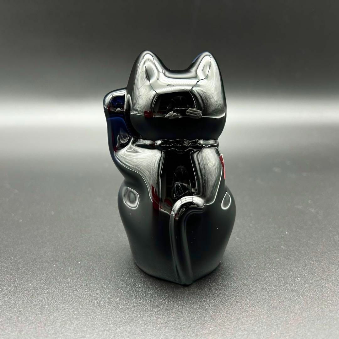 【新品・未使用】Baccarat 招き猫 ミッドナイト ブルー ネイビー 置物 新品・未使用】Baccarat 招き猫 ミッドナイト ブルー ネイビー 置物