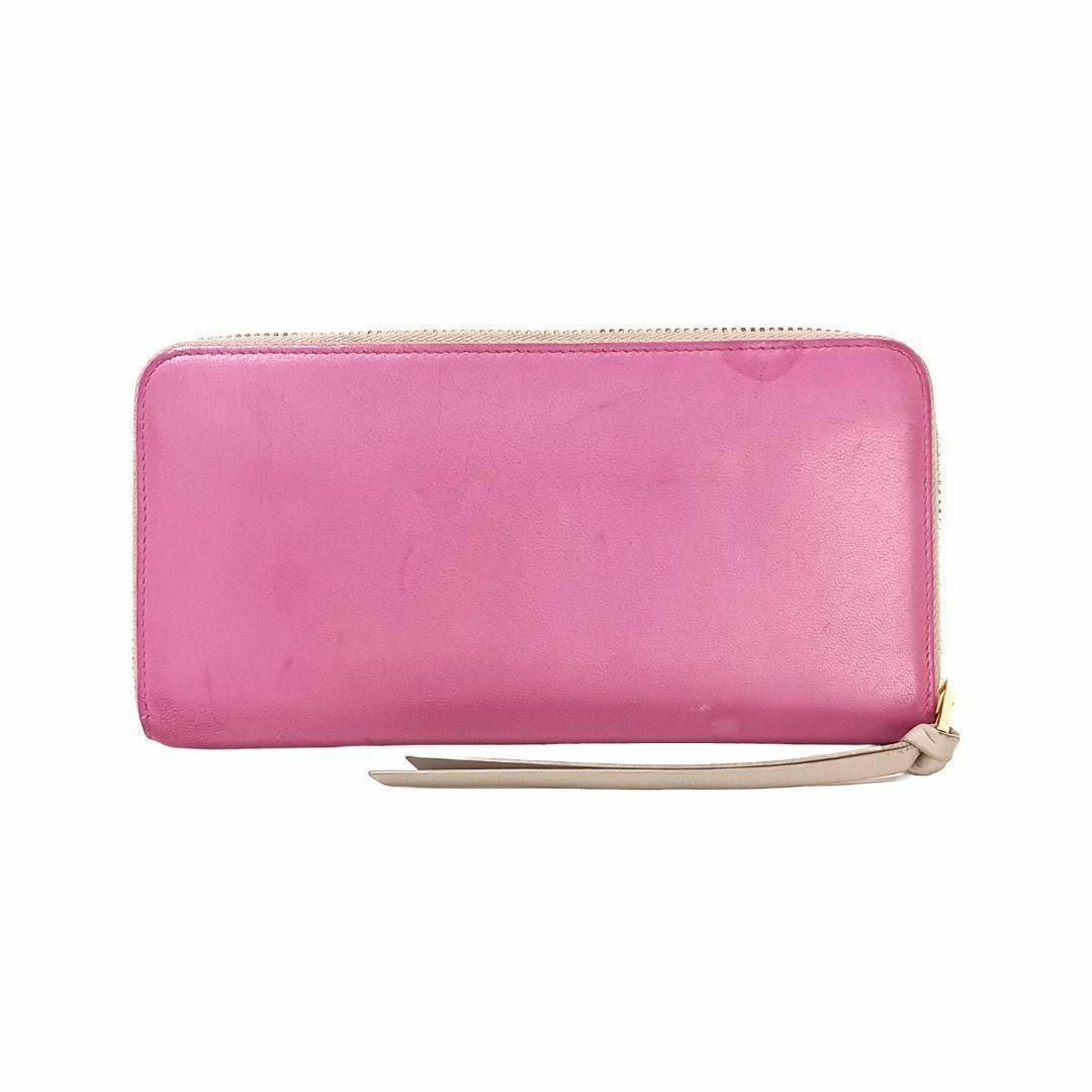 ロエベ 長財布 ラウンドファスナー アナグラム ピンク ベージュ ロエベ 長財布 ラウンドファスナー アナグラム ピンク ベージュ
