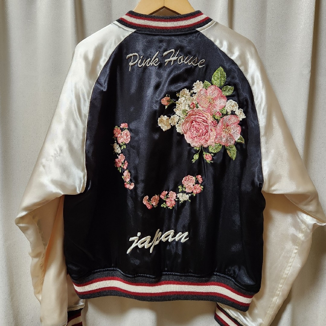 美品】PINK HOUSE ピンクハウス スカジャン 美品】PINK HOUSE ピンクハウス スカジャン