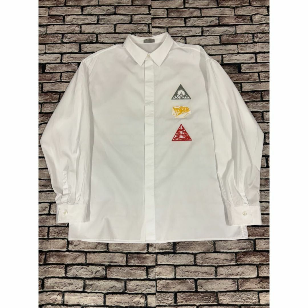 DIOR ディオール☆23SS 393C531A1581マルチワッペン比翼シャツ DIOR ディオール☆23SS 393C531A1581マルチワッペン比翼シャツ