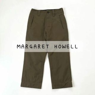 MARGARET HOWELL - マーガレットハウエル コットンパンツ カーキ MARGARET HOWELL - マーガレットハウエル コットンパンツ カーキ