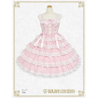 BABY,THE STARS SHINE BRIGHT(ひざ丈ワンピース ・ ピンク/桃色 BABY,THE STARS SHINE BRIGHT(ひざ丈ワンピース ・ ピンク/桃色