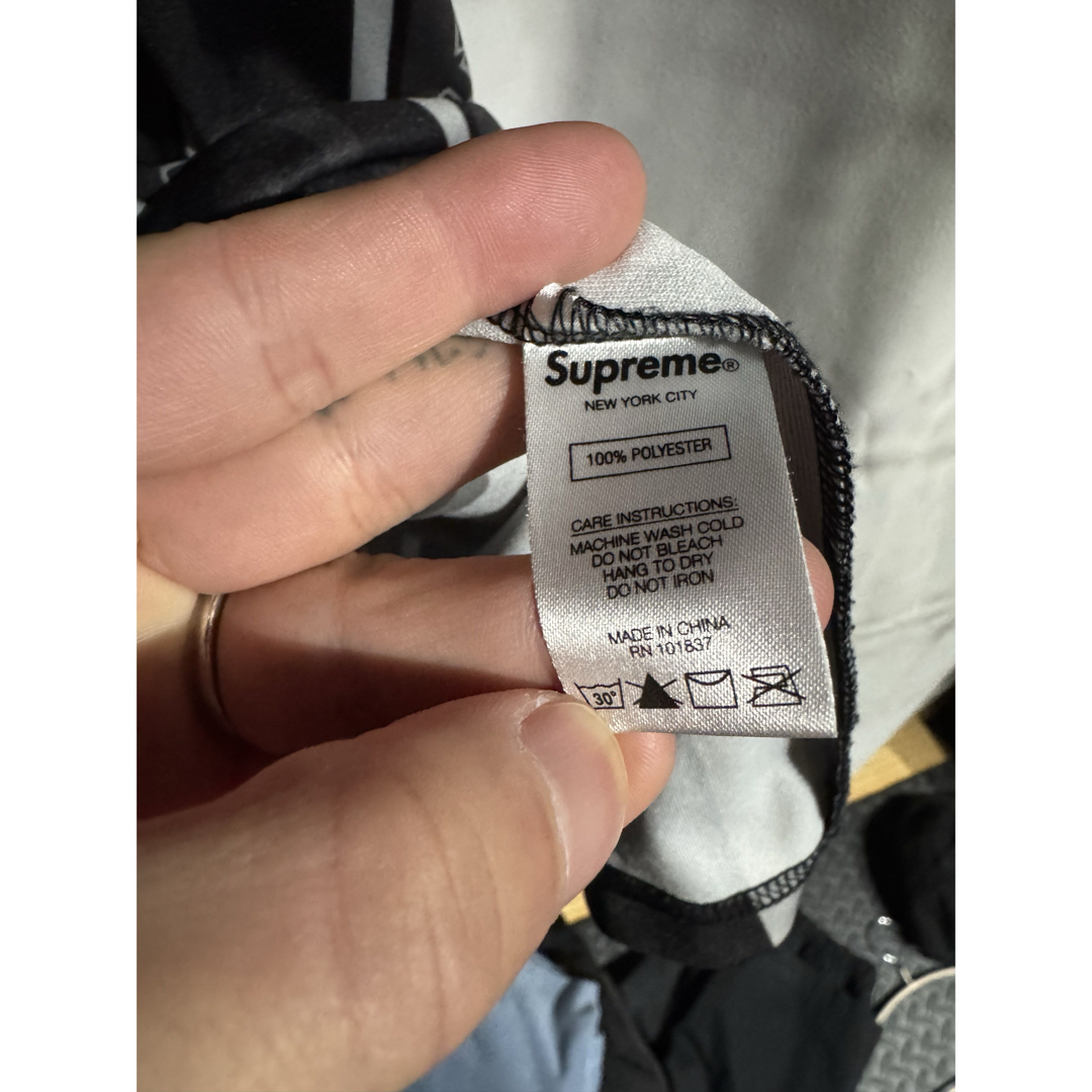 Supreme Arabic Logo Soccer Jersey Black Supreme Arabic Logo Soccer Jersey Black