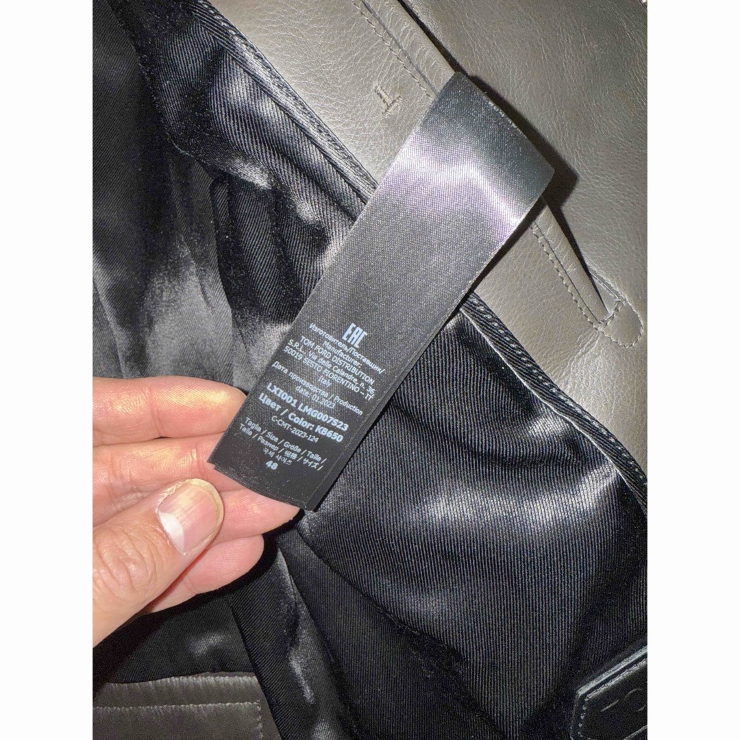 TOM FORD - 試着のみTOM FORD LEATHER ICON BIKER 2023新作の TOM FORD - 試着のみTOM FORD LEATHER ICON BIKER 2023新作の