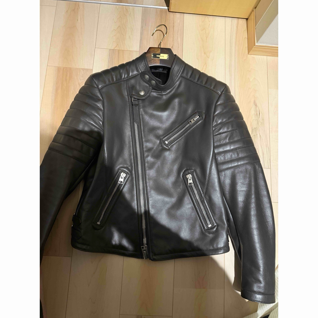 TOM FORD - 試着のみTOM FORD LEATHER ICON BIKER 2023新作の TOM FORD - 試着のみTOM FORD LEATHER ICON BIKER 2023新作の