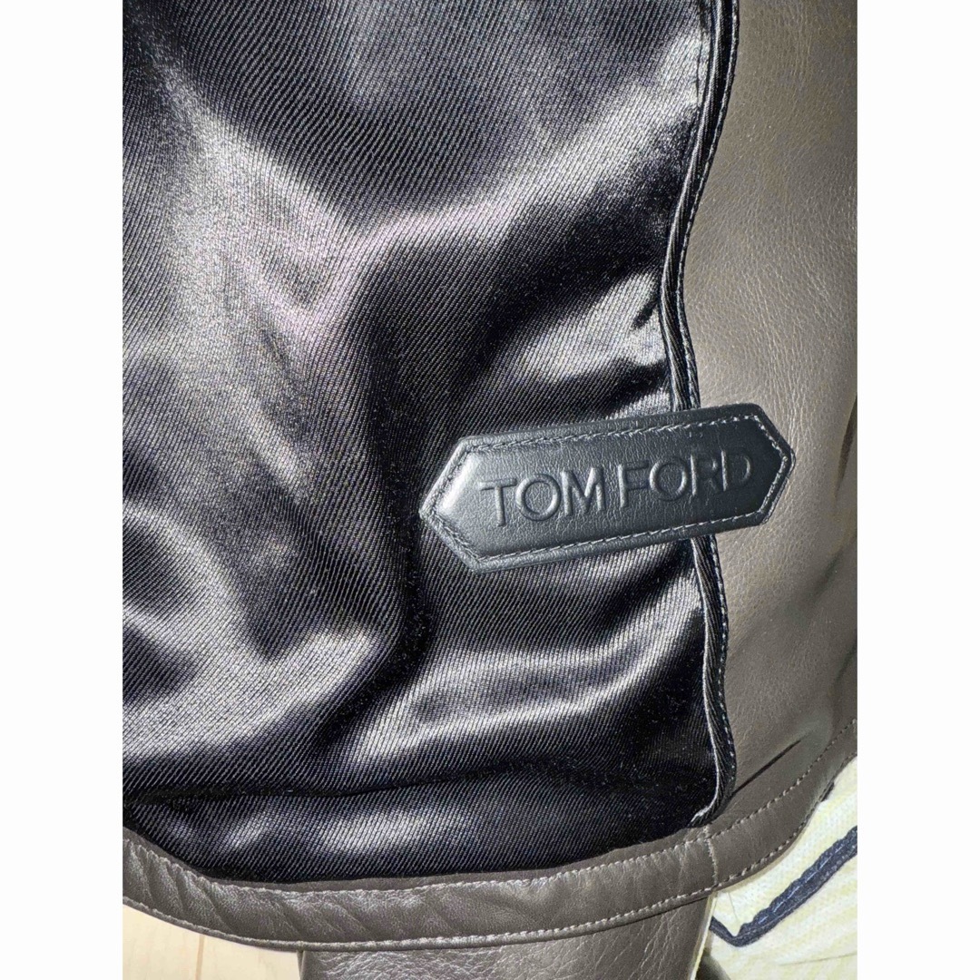 TOM FORD - 試着のみTOM FORD LEATHER ICON BIKER 2023新作の TOM FORD - 試着のみTOM FORD LEATHER ICON BIKER 2023新作の