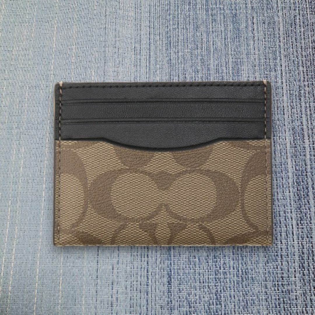 COACH - COACH コーチ カードケース 58110 qbtn2 タン/ブラック