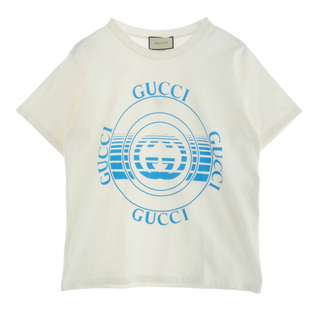GUCCI グッチ 20AW 616036 XJCSQ Disc Print Oversized Tee GUCCI グッチ 20AW 616036 XJCSQ Disc Print Oversized Tee