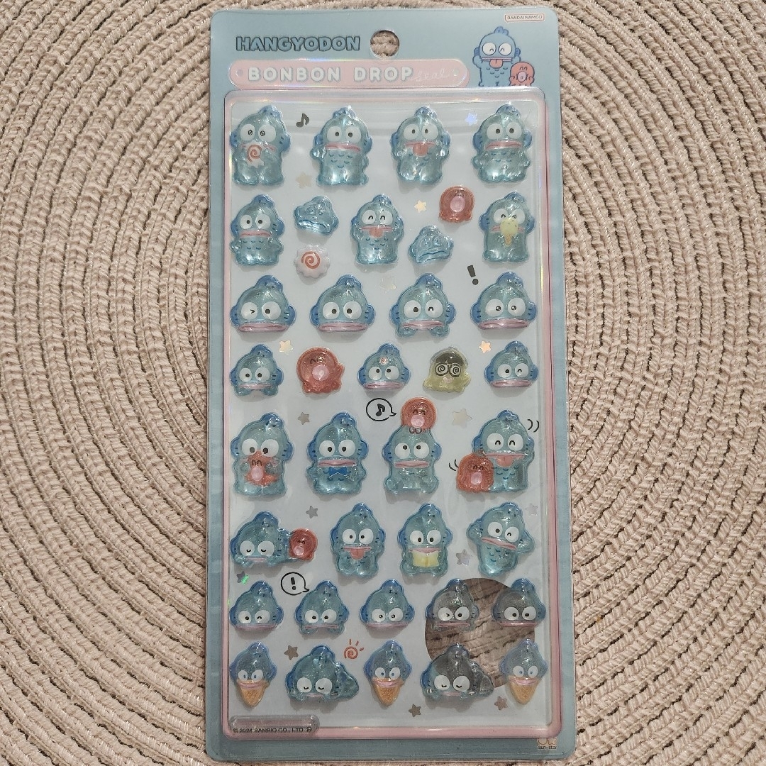 サンリオ(サンリオ)のボンボンドロップシール ハンギョドン インテリア/住まい/日用品の文房具(シール)の商品写真