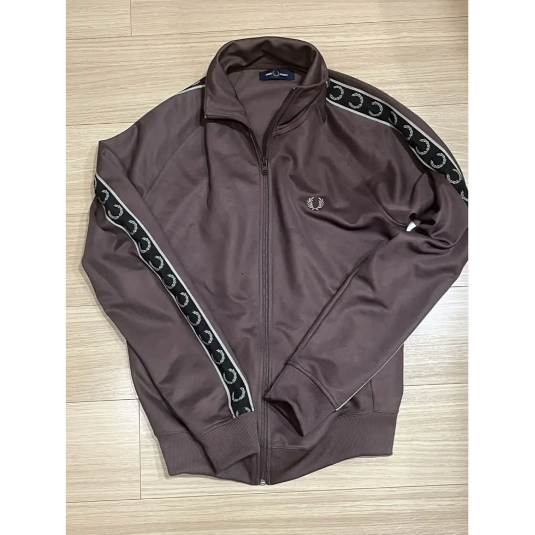 FRED PERRY - FREDPERRフレッドペリートラックジャケットbrick FRED PERRY - FREDPERRフレッドペリートラックジャケットbrick