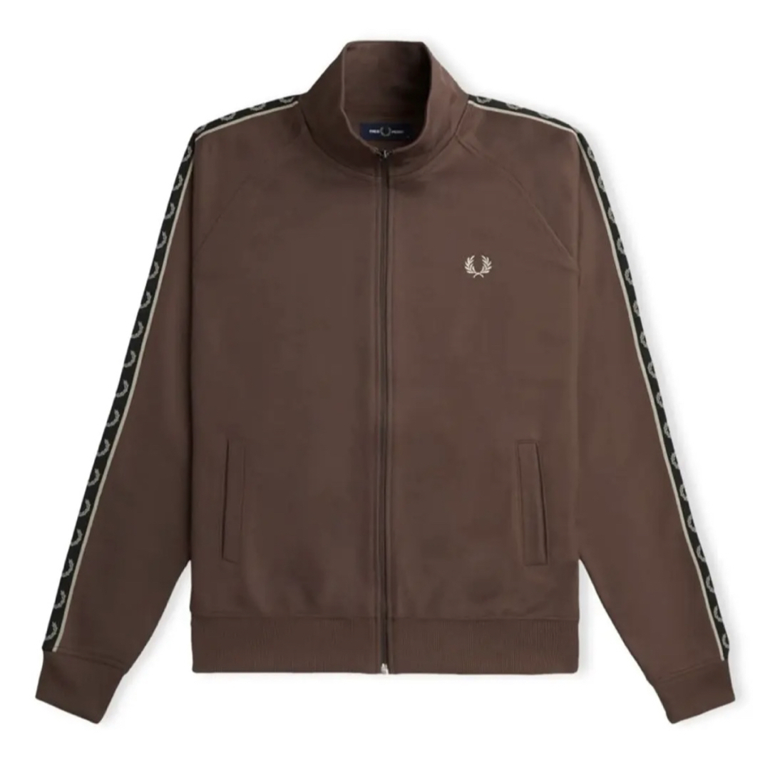 FRED PERRY - FREDPERRフレッドペリートラックジャケットbrick FRED PERRY - FREDPERRフレッドペリートラックジャケットbrick