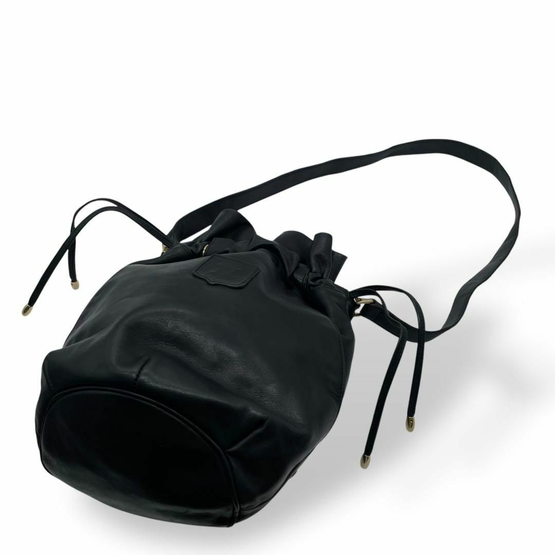 美品】CELINE ヴィンテージ ショルダーバッグ 巾着 ドロー 美品】CELINE ヴィンテージ ショルダーバッグ 巾着 ドロー