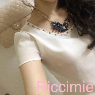 リッチミーニューヨーク(Riccimie New York)のリッチミーニューヨーク ビジューブラウス(シャツ/ブラウス(半袖/袖なし))