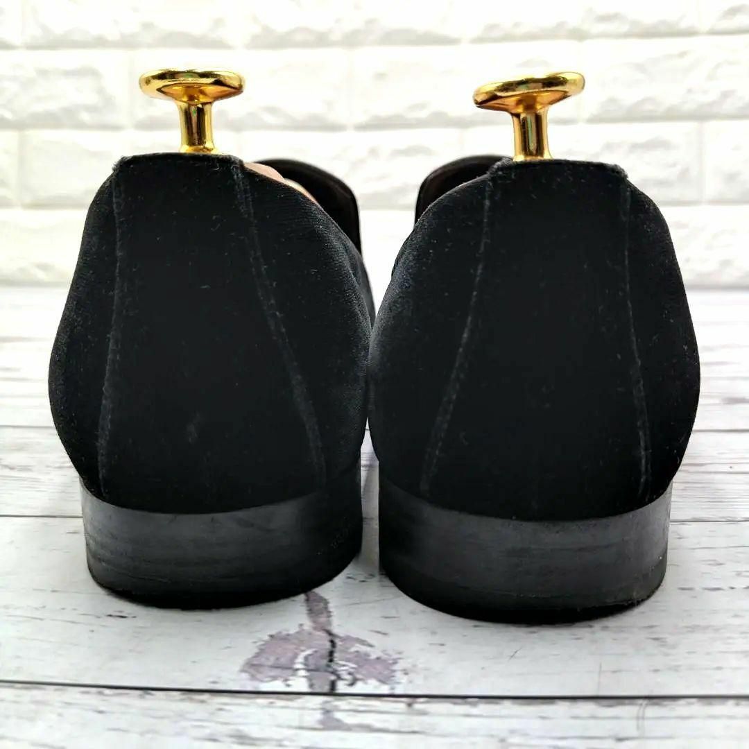 JIMMY CHOO ジミーチュウ 26 タッセルローファー 黒 ベロア JIMMY CHOO ジミーチュウ 26 タッセルローファー 黒 ベロア