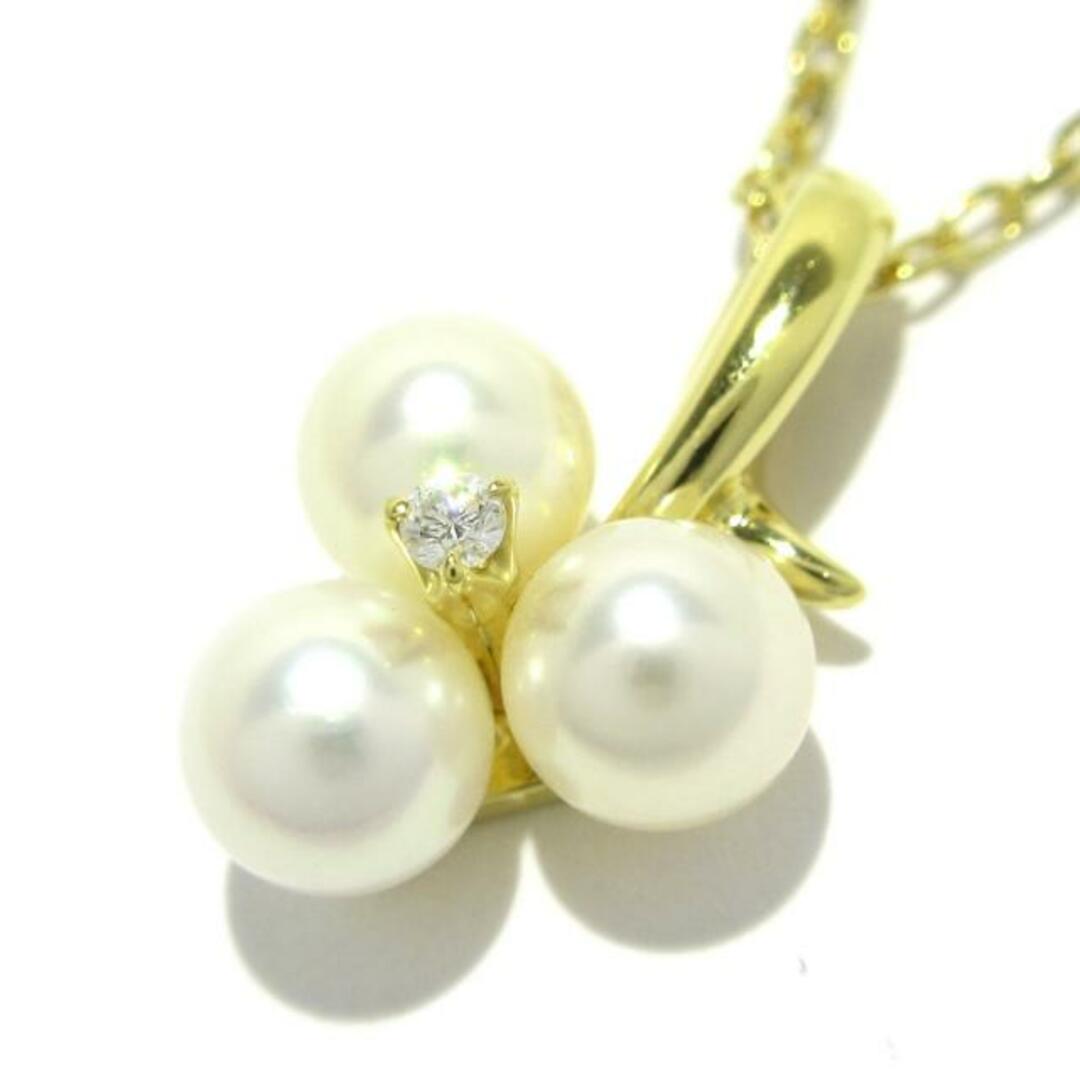 mikimoto(ミキモト) ネックレス美品 - K18YG×パール mikimoto(ミキモト) ネックレス美品 - K18YG×パール