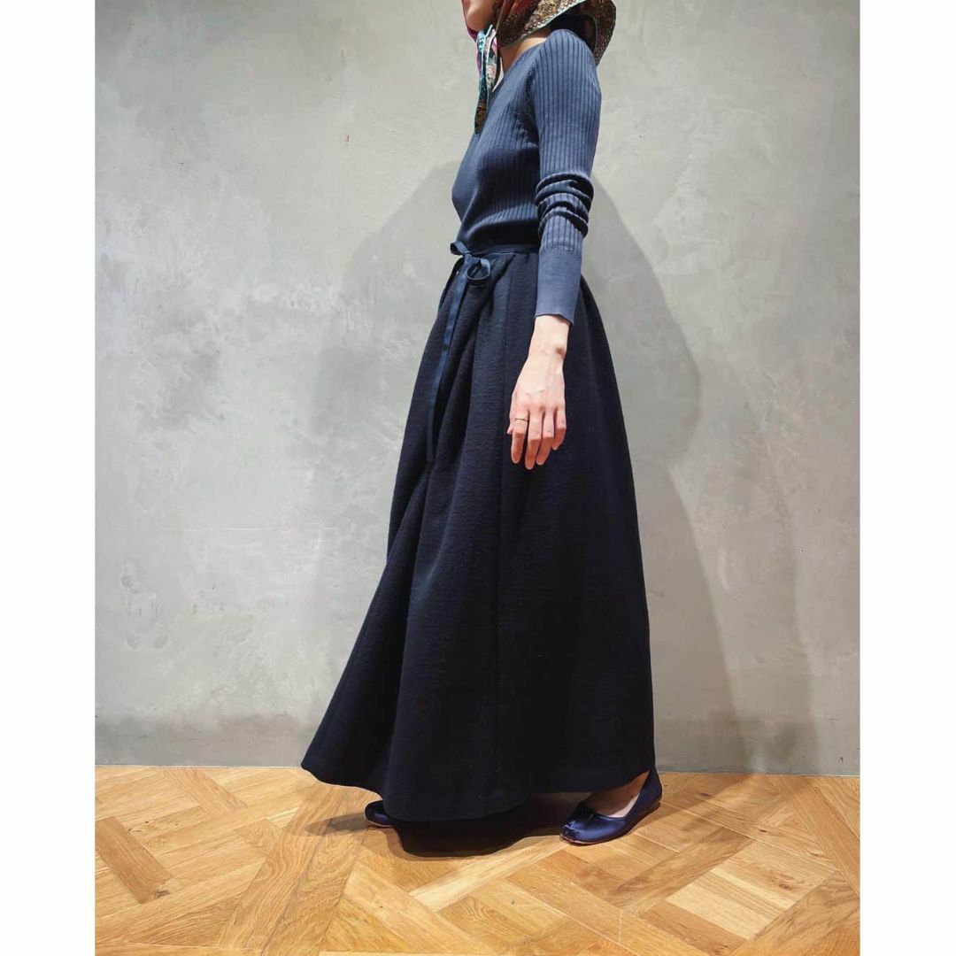 定価42,900円 IENA LA BOUCLE 圧縮ウールマキシSK