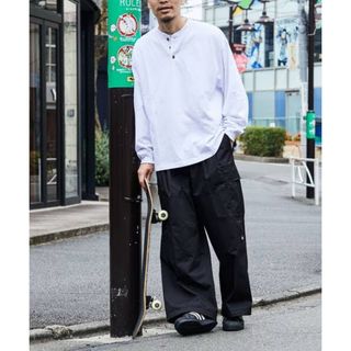 ディッキーズ(Dickies)のUS企画 GENUINE Dickies ディッキーズ ワイド バギー パンツ黒(ワークパンツ/カーゴパンツ)