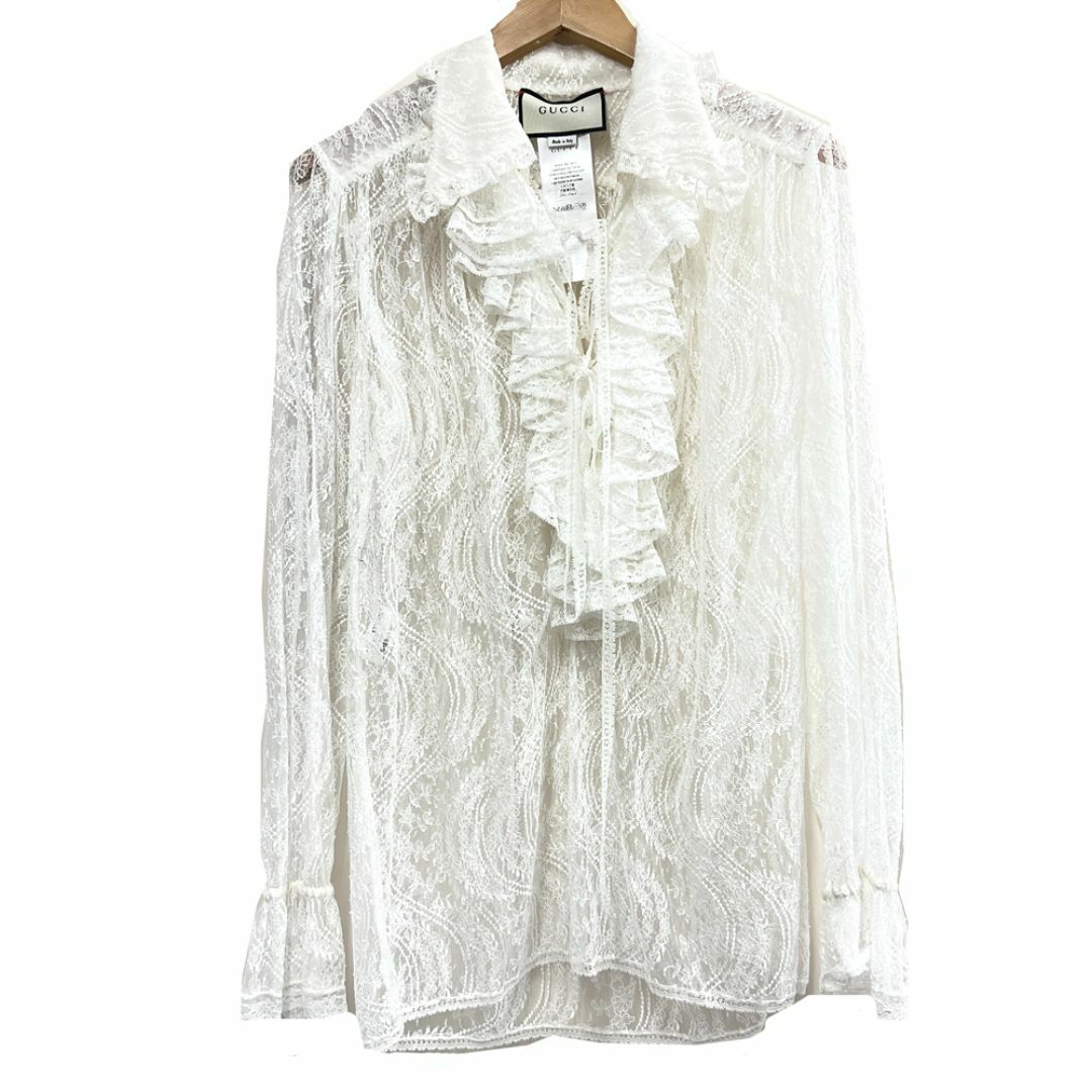 GUCCI グッチ シルクブラウス アイボリー size S トップス GUCCI グッチ シルクブラウス アイボリー size S トップス
